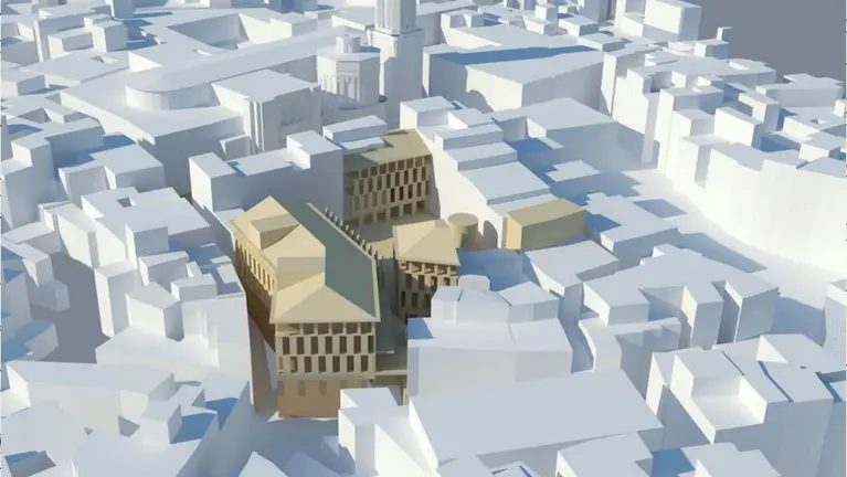 Planos de la rehabilitación del horno de Coscolín de Tudela