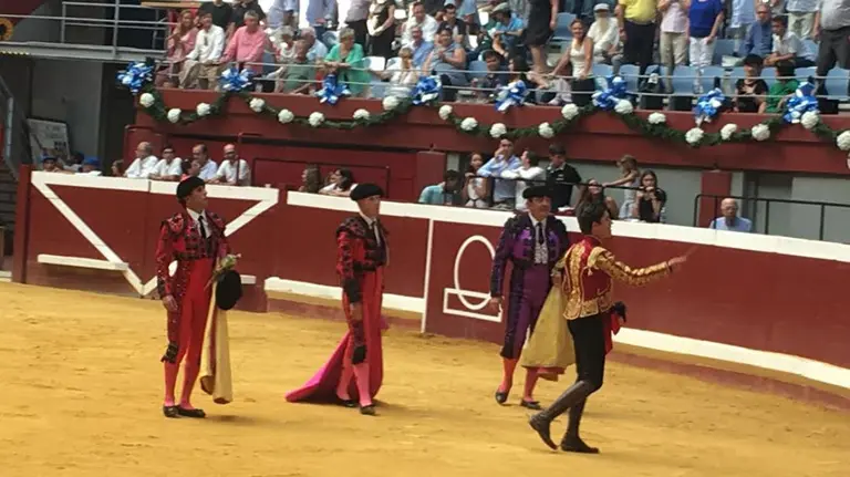 Guillermo Hermoso de Mendoza, en la corrida de rejones de San Sebastián JAVIER MUNÁRRIZ