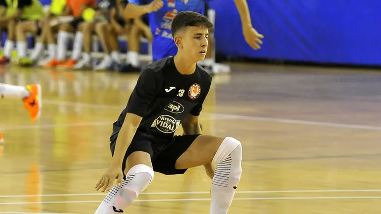 El canterano Uge debuta con la camiseta del Aspil Vidal Ribera Navarra FS ASPIL VIDAL