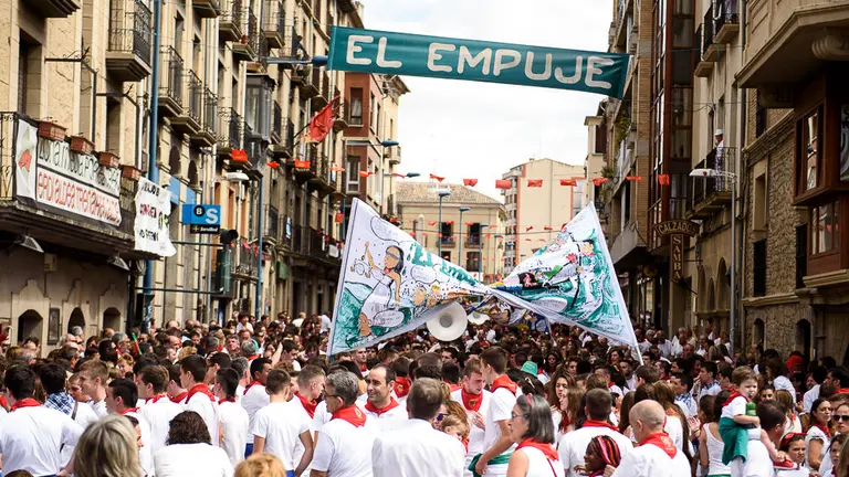 Chupinazo de las fiestas de Tafalla 2018. PABLO LASAOSA 41