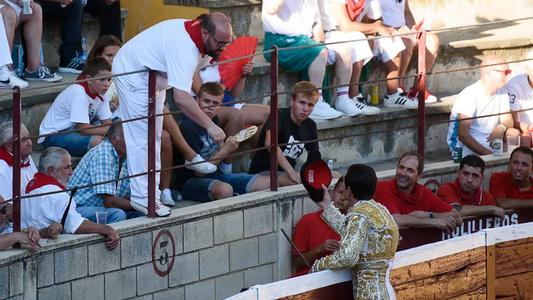 Primera corrida de toros de las fiestas de Tafalla 2018 con toros de Prieto de la Cal para Joseillo, Gómez del Pilar y Curro de la Casa. PABLO LASAOSA 50