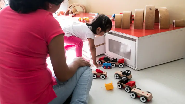 Inicio del curso 2018-2019 en Hello Buztintxuri, una de las Escuelas Infantiles Municipales de Pamplona (44). IÑIGO ALZUGARAY
