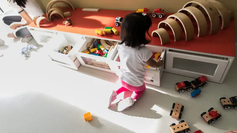 Inicio del curso 2018-2019 en Hello Buztintxuri, una de las Escuelas Infantiles Municipales de Pamplona (45). IÑIGO ALZUGARAY