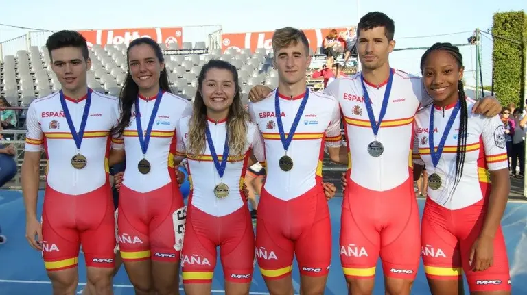 Medallistas españoles en el Europeo de Oostende. RFEP.