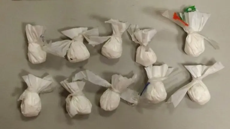 Envoltorios de speed incautados en fiestas de Tafalla. POLICÍA FORAL