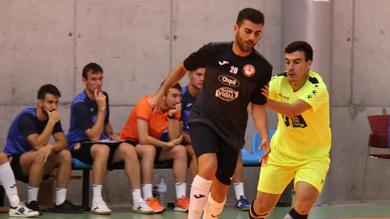 David Pazos en acción con el Aspil Vidal. Ribera Navarra.