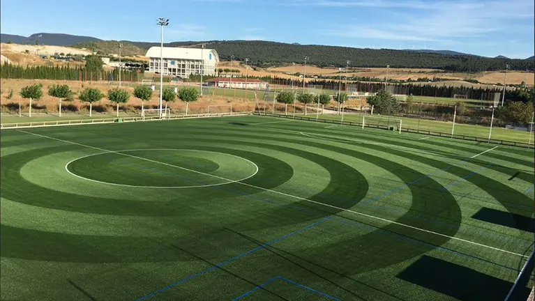 Nuevo campo de hierba artificial en Tajonar. CA Osasuna.