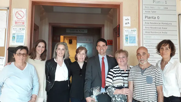 Obra Social La Caixa ha renovado su acuerdo con el Centro Oncineda de Estella para la Atención Integral a la Discapacidad Foto LA CAIXA