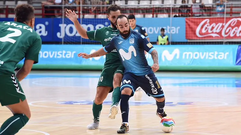 Ricardinho ante Osasuna Magna en Torrejón. Twitter Inter Movistar.
