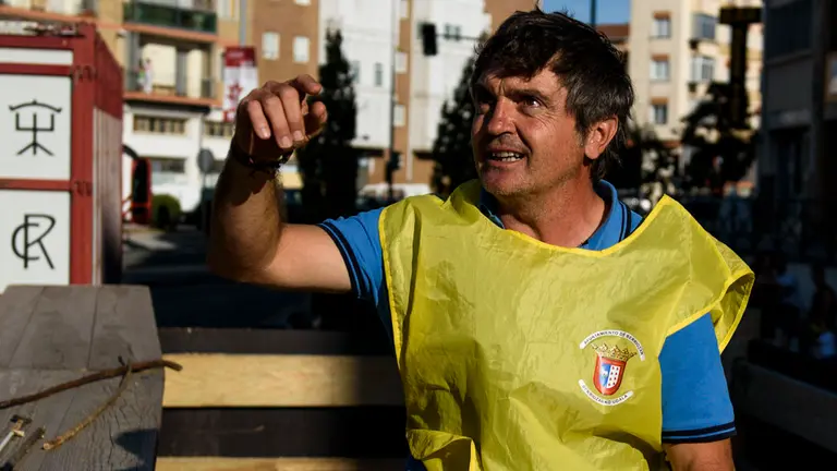 Suelta de vacas a cargo de la ganadería de Miguel Reta el último día de las fiestas de Berriozar de 2018. MIGUEL OSÉS (26)