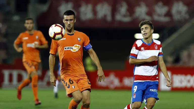 Partido entre Granada y Osasuna correspondiente a la tercera jornada de la Liga123 disputado en el estadio de Los Cármenes. FOTO - LALIGA (21)