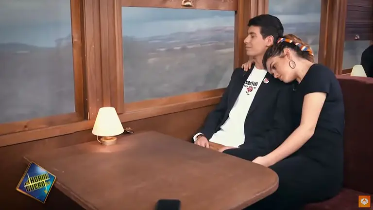 Amaia Romero en una de las escenas del cortometraje Asesinato en El Hormiguero Express ANTENA 3