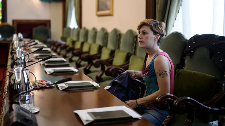 Laura Berro, concejala de  Aranzadi en Pamplona. PABLO LASAOSA 01