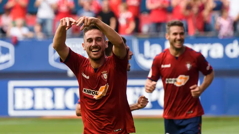 Kike Barja. Partido de la cuarta jornada entre el Osasuna y el Almería. MIGUEL OSÉS_24