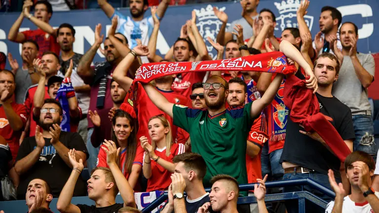 Gradas del partido de la cuarta jornada entre el Osasuna y el Almería. MIGUEL OSÉS_16