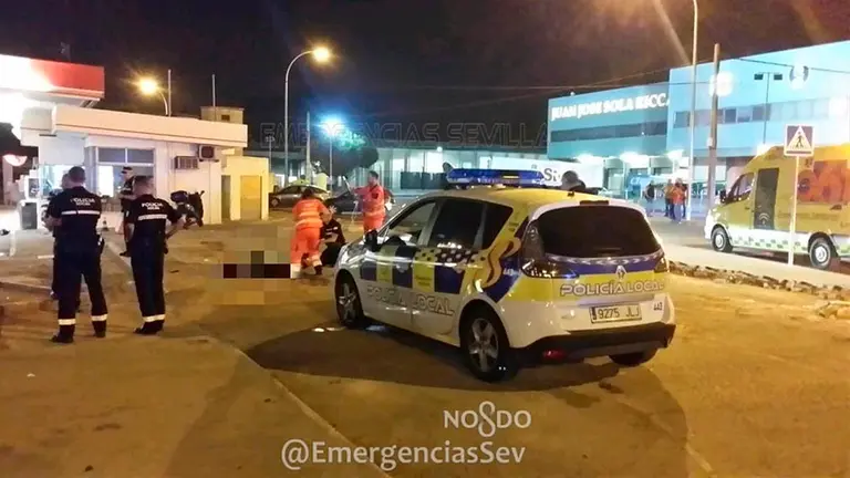 Escena del suceso en el que ha fallecido un joven que conducía una moto EP