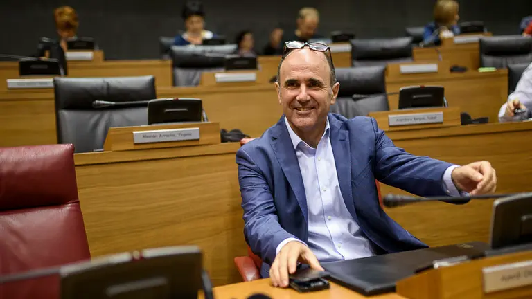 Manu Ayerdi, consejero del Gobierno de Navarra. PABLO LASAOSA