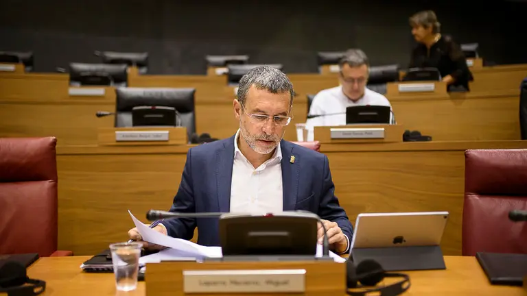 Miguel Laparra, consejero del Gobierno de Navarra. PABLO LASAOSA