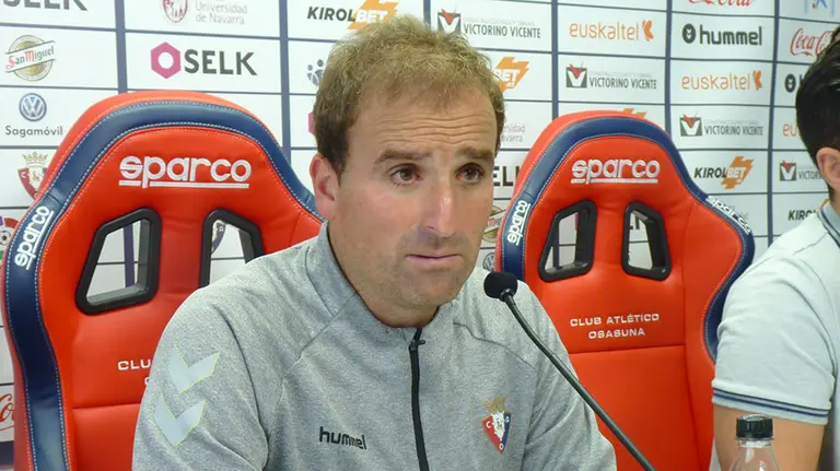 Jagoba Arrasate en rueda de prensa