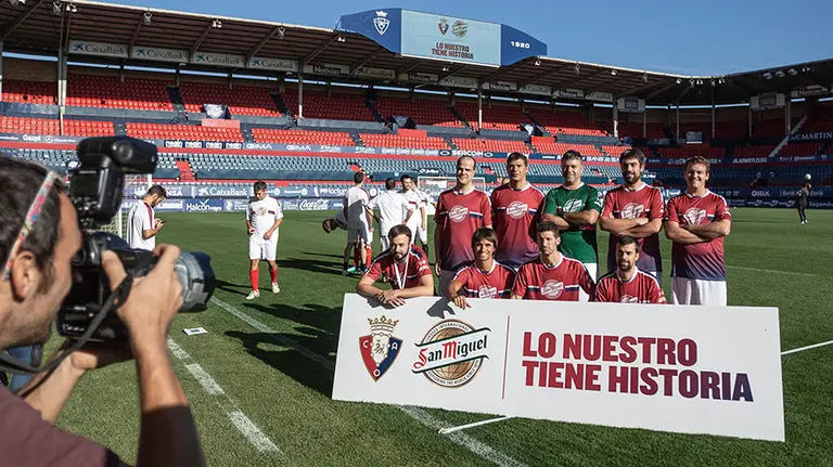 Partido de las estrellas en El Sadar. Cedida.