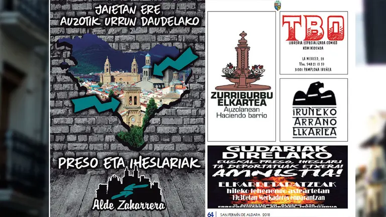 Algunas de las páginas del programa oficial de San Fermín Chiquito 2018. CEDIDAS