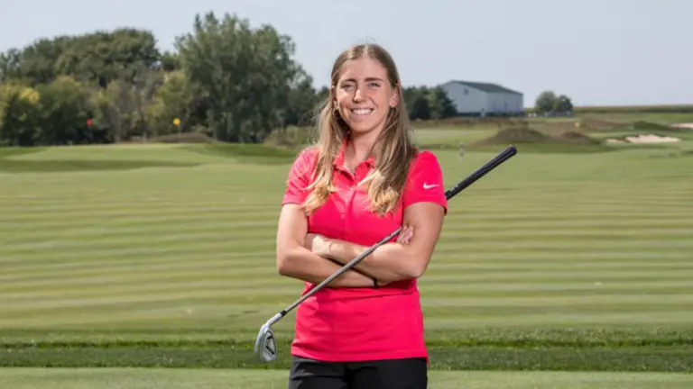 Celia Barquín Arozamena, en una imagen de la Real Federación Española de Golf.
