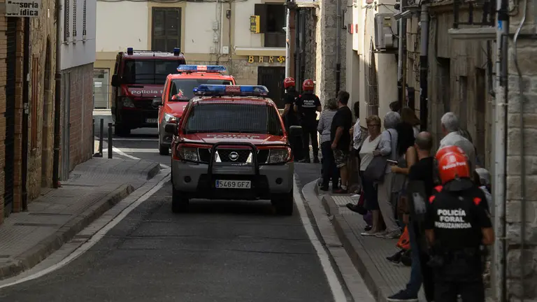 Los tres detenidos acusados de matar a tres personas en Cáseda pasan a disposición judicial. PABLO LASAOSA 05