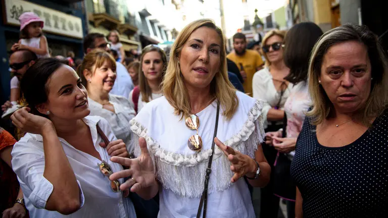 Cargos del Partido Popular de Navarra hacen declaraciones sobre las visitas guiadas del Palacio Marqués de Rozalejo. MIGUEL OSÉS_3