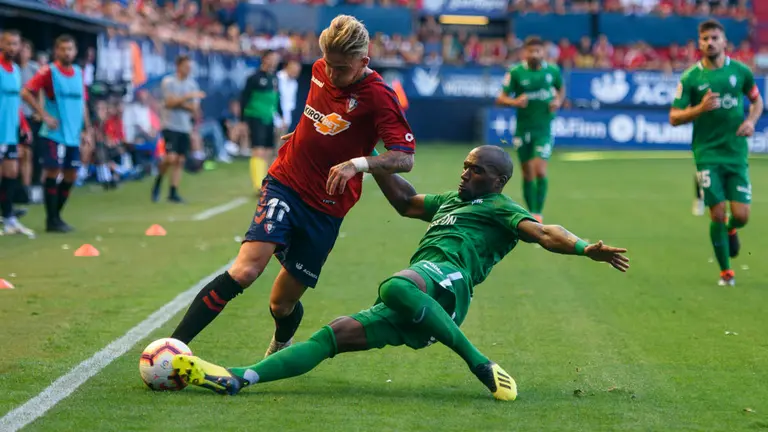 Brandon. Partido entre el Osasuna y el Sporting correspondiente a la sexta jornada. MIGUEL OSÉS_18