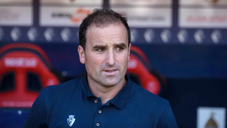 El entrenador de Osasuna Jagoba Arrasate. MIGUEL OSÉS.