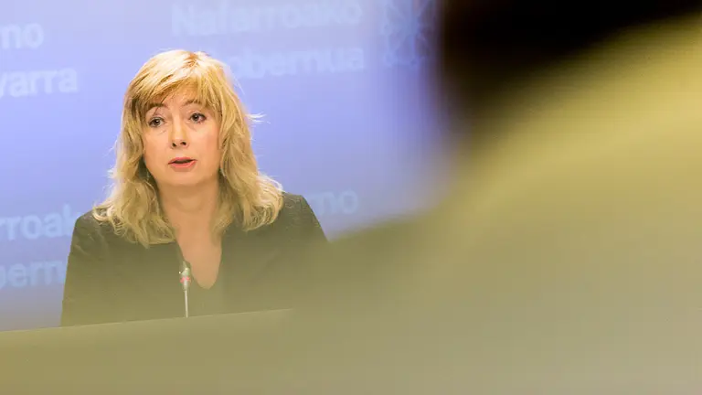 María Solana y Ana Ollo informan de los asuntos tratados en la reunión semanal del Gobierno de Navarra (26). IÑIGO ALZUGARAY