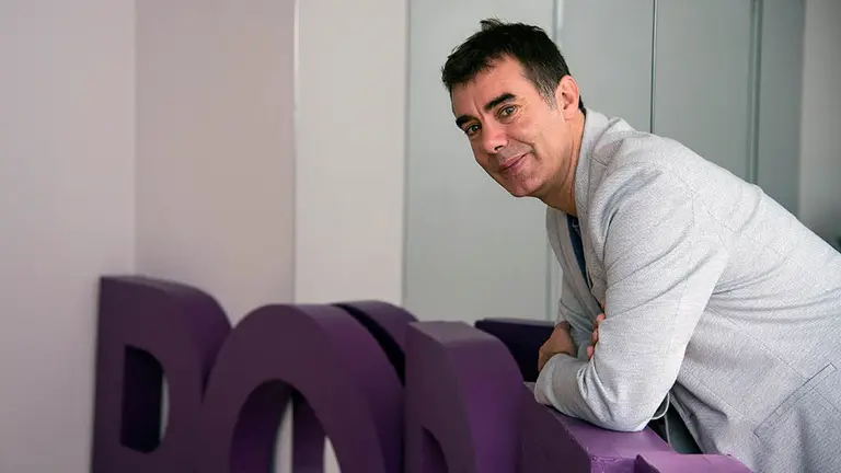 GRAF230. PAMPLONA, 23/09/2018.- El secretario general de Podemos, Eduardo Santos, afirma en una entrevista con Efe que su partido está &#34;cohesionado&#34; y dispuesto a trabajar en el día a día y de cara a las elecciones de 2019, en las que la &#34;apuesta&#34; es renovar el cuatripartito para mantener el cambio en Navarra. EFE/Iñaki Porto