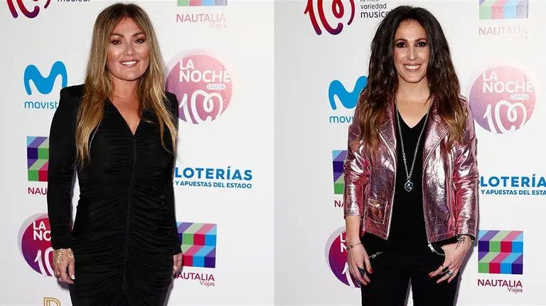 Imágenes de Amaia Montero y Malu durante un posado en un concierto reciente EUROPA PRESS