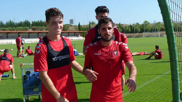 Javi Martínez y Fran Mérida en Tajonar