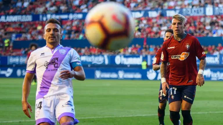 Partido entre Osasuna y Numancia disputado en el estadio de El Sadar correspondiente a la 7ª jornada de la Liga123. MIGUEL OSÉS. MIGUEL OSÉS_3