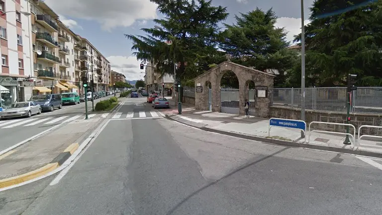 El lugar del accidente, en la Avenida Villava de Pamplona GOOGLE MAPS