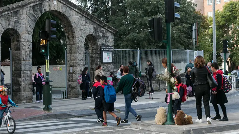 Paso de cebra junto al Colegio Esclavas del Sagrado Corazón donde ha sido atropellado de manera mortal un niño de 4 años (08). IÑIGO ALZUGARAY