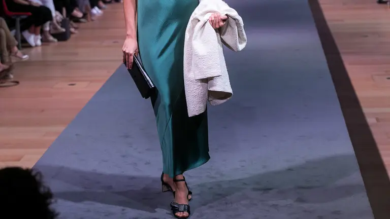 Desfile de presentación de las nuevas colecciones de moda Otoño-Invierno 2018 de El Corte Inglés de Pamplona (112). IÑIGO ALZUGARAY