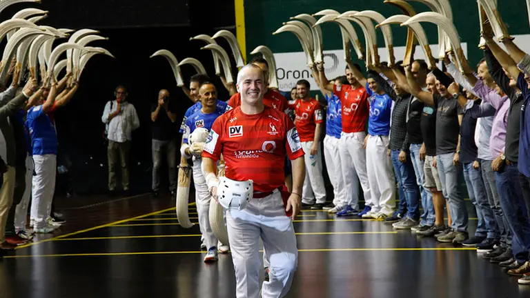 Koteto Ezkurra en su último partido Maialen Andrés.