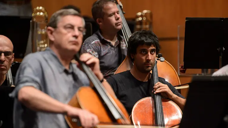 Ensayo general de la Orquesta Sinfónica de Navarra con el Orfeón Pamplonés. PABLO LASAOSA 17