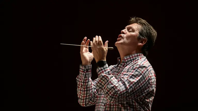 Ensayo general de la Orquesta Sinfónica de Navarra con el Orfeón Pamplonés. PABLO LASAOSA 22