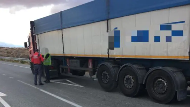 Conductor de camión drogado en Sartaguda POLICÍA FORAL