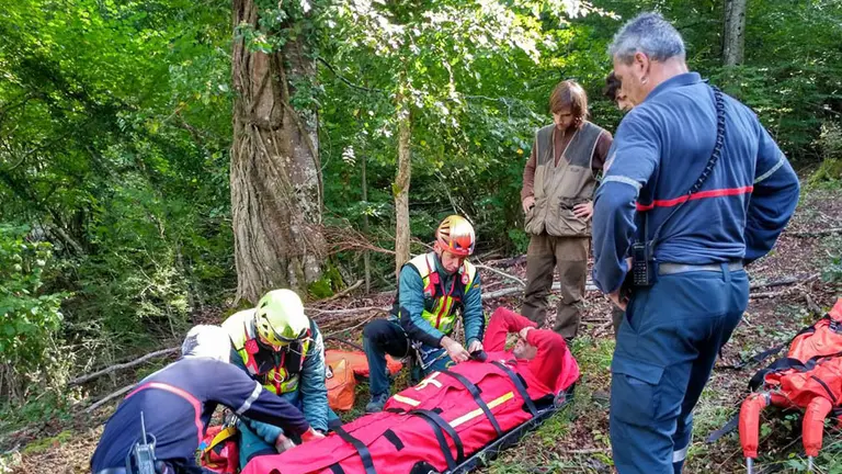 Rescate de un cazador en Ziordia por posible rotura de tibia