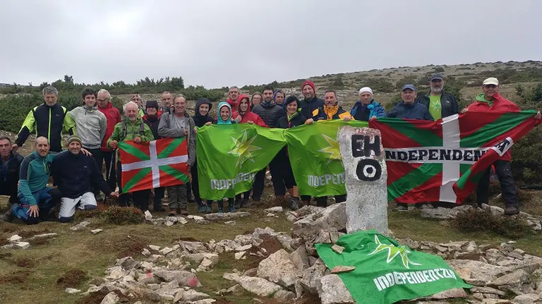 Acto en Ibañeta de la Red Independentistak EUROPA PRESS