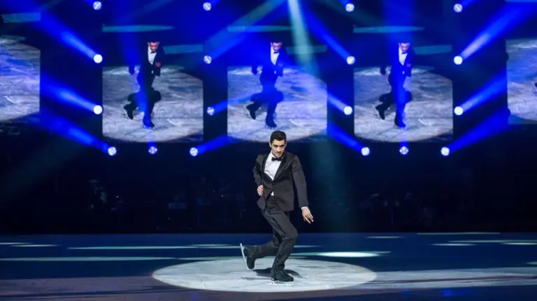 Javier Fernández durante el espectáculo 'Revolution on Ice' CEDIDA