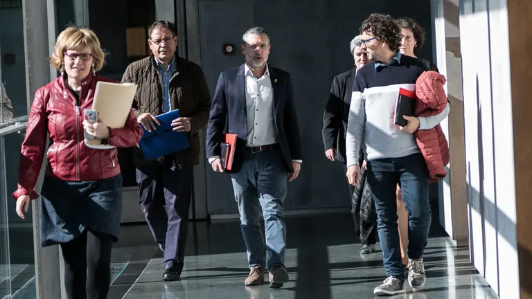 El Consejero, Miguel Laparra, comparece en la Comisión de Derechos Sociales. IÑIGO ALZUGARAY