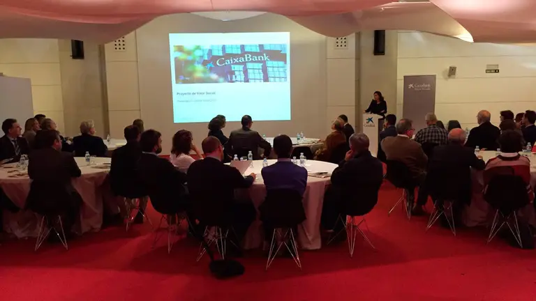 Un momento de la sesión sobre Filantropía e Inversión Socialmente Responsable. LA CAIXA