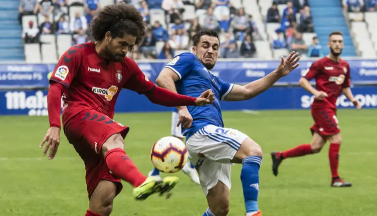 Imagen partido Oviedo-Osasuna. LA LIGA 123