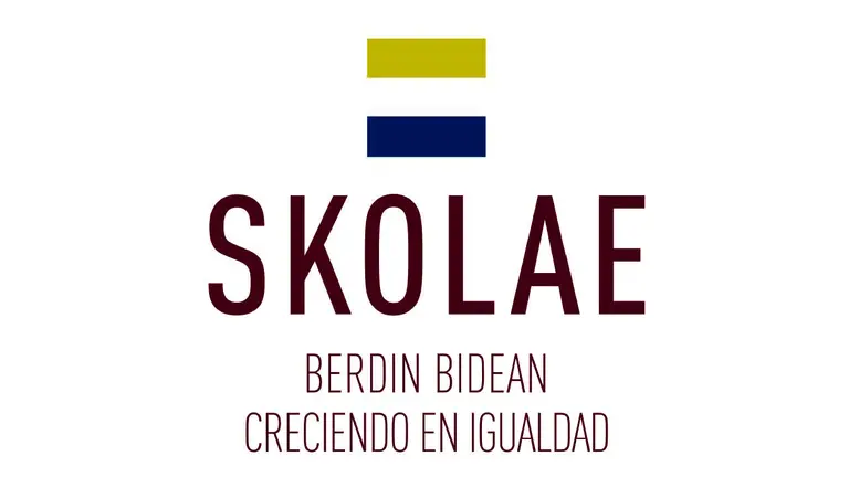 Portada del programa del Gobierno de Navarra, Skolae, creciendo en igualdad