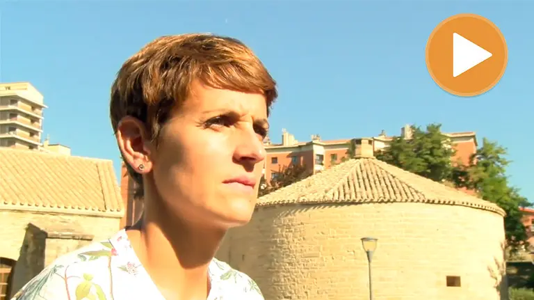 María Chivite, en una imagen del vídeo del PSN (player)